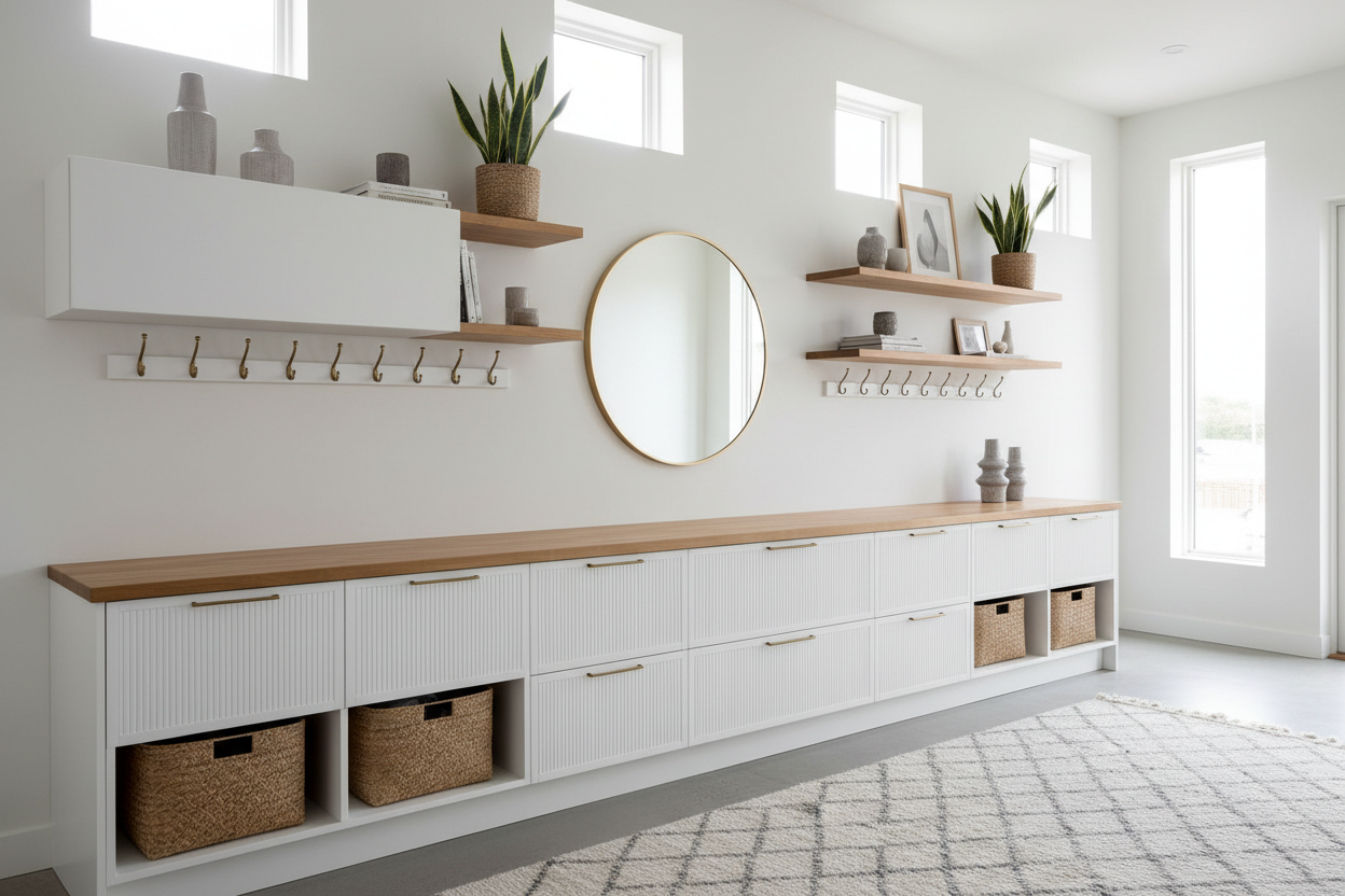 7 Genius IKEA Entryway Hacks That Look Like Custom Joinery