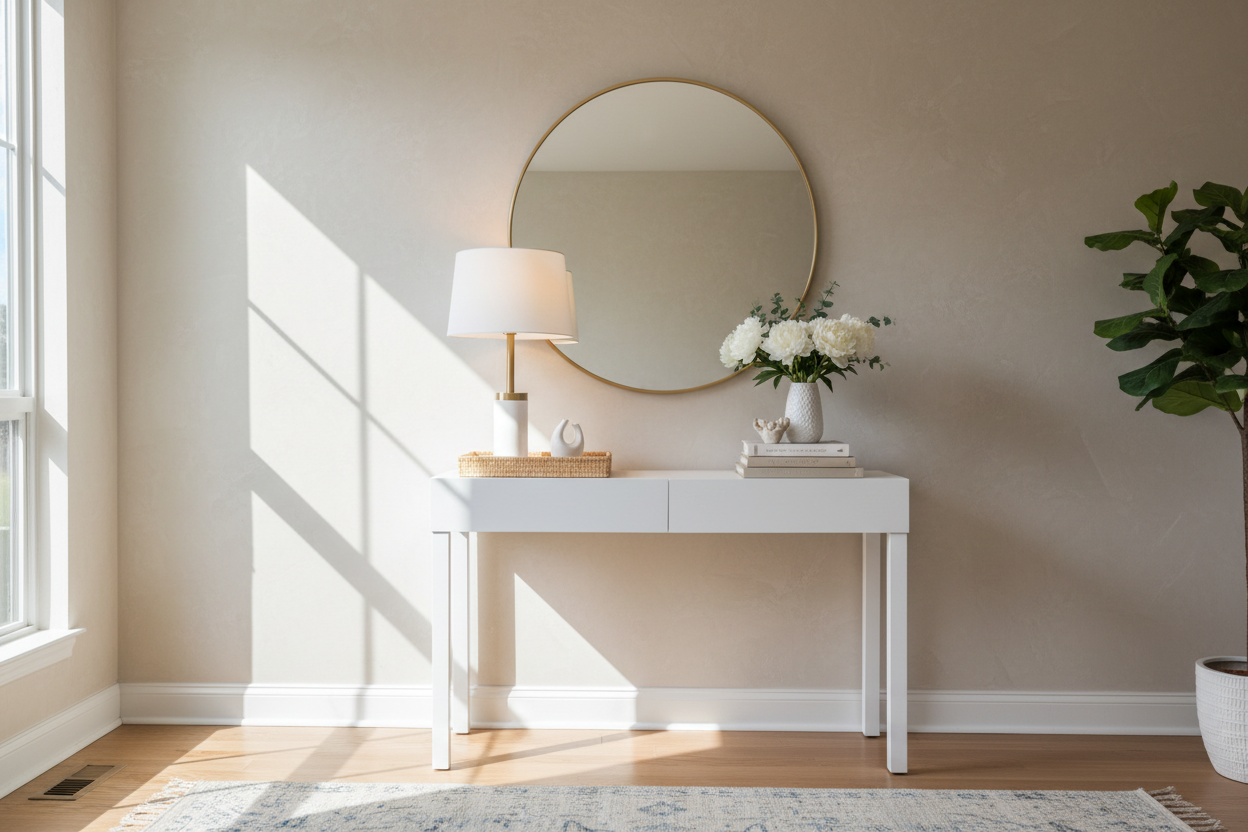 Brighten Your Foyer: The Ultimate Guide to Styling a Narrow White Entryway Table