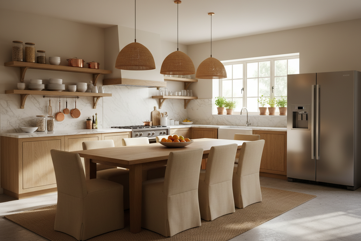 Creating a Warm and Functional Kitchen & Table Space