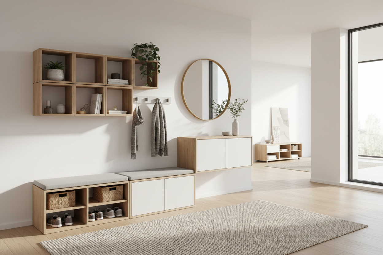 Custom Fit, Zero Reno: Transforming Your Hall with Modular Entryway Furniture