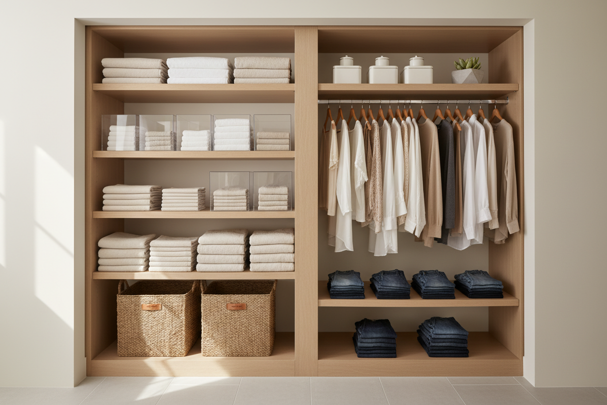 Ditch the Doors: How to Style an Open Hallway Closet That Actually Looks Good