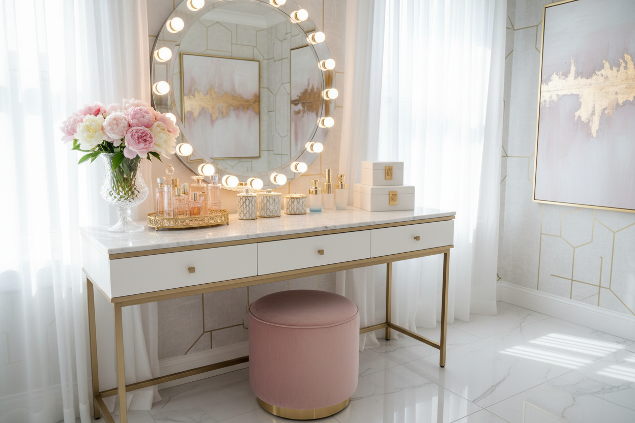 Elegant Home Goods Makeup Vanity Ideas to Elevate Your Space