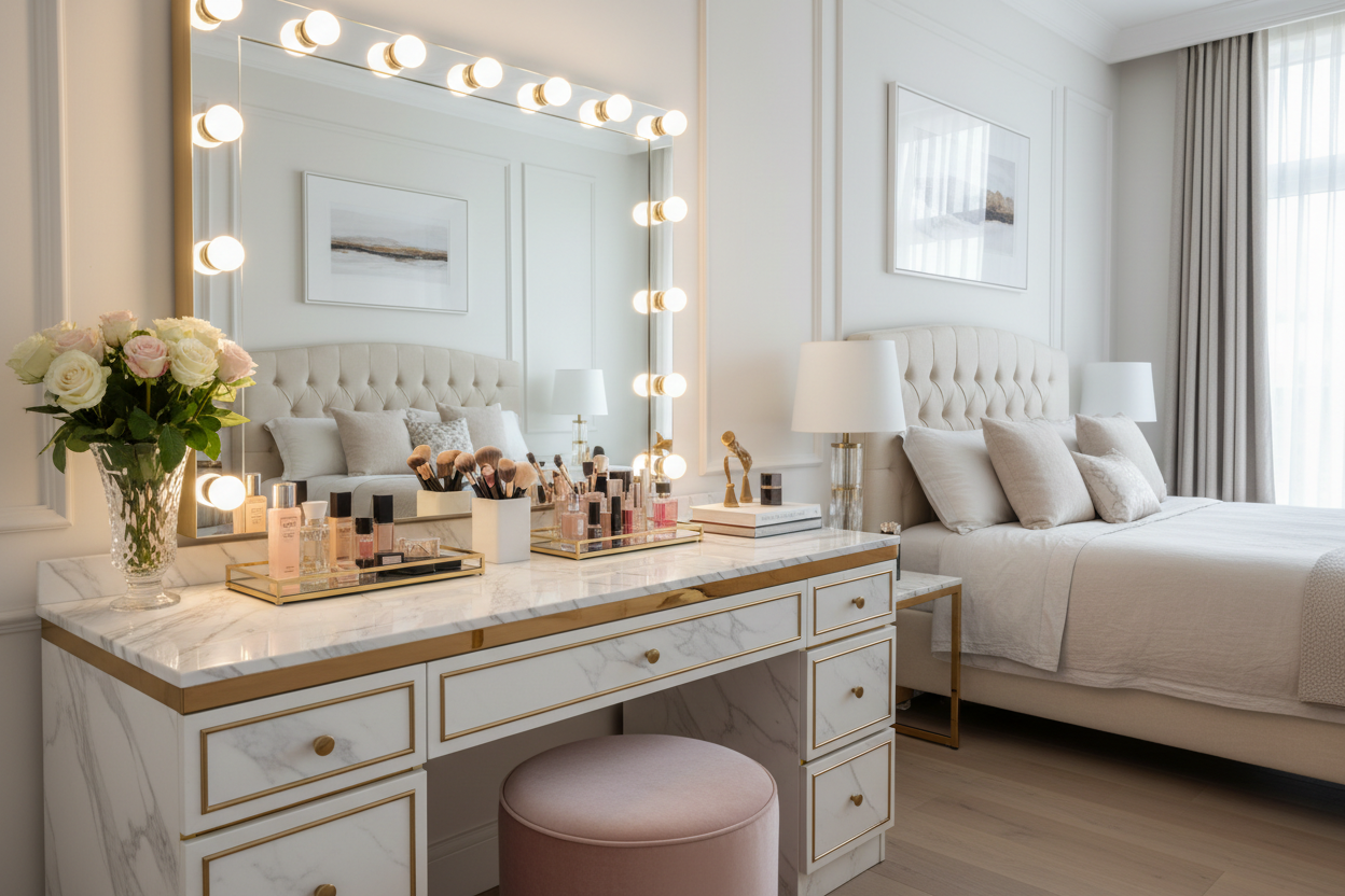 Elegant Ideas for Choosing a Modern Makeup Vanity