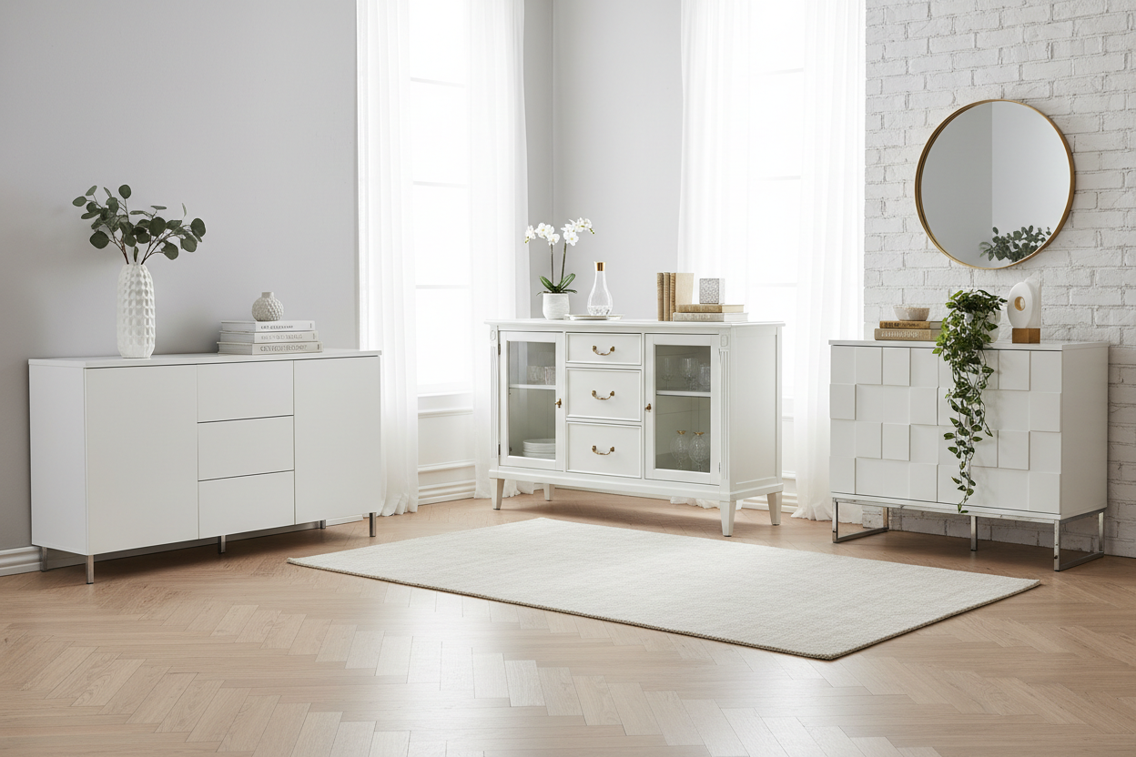 Elegant White Sideboards and Buffets for Every Space
