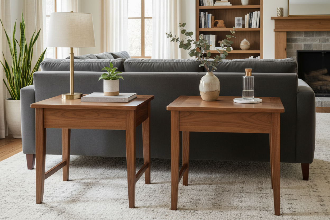 Elegant Wood End Tables to Elevate Your Living Space