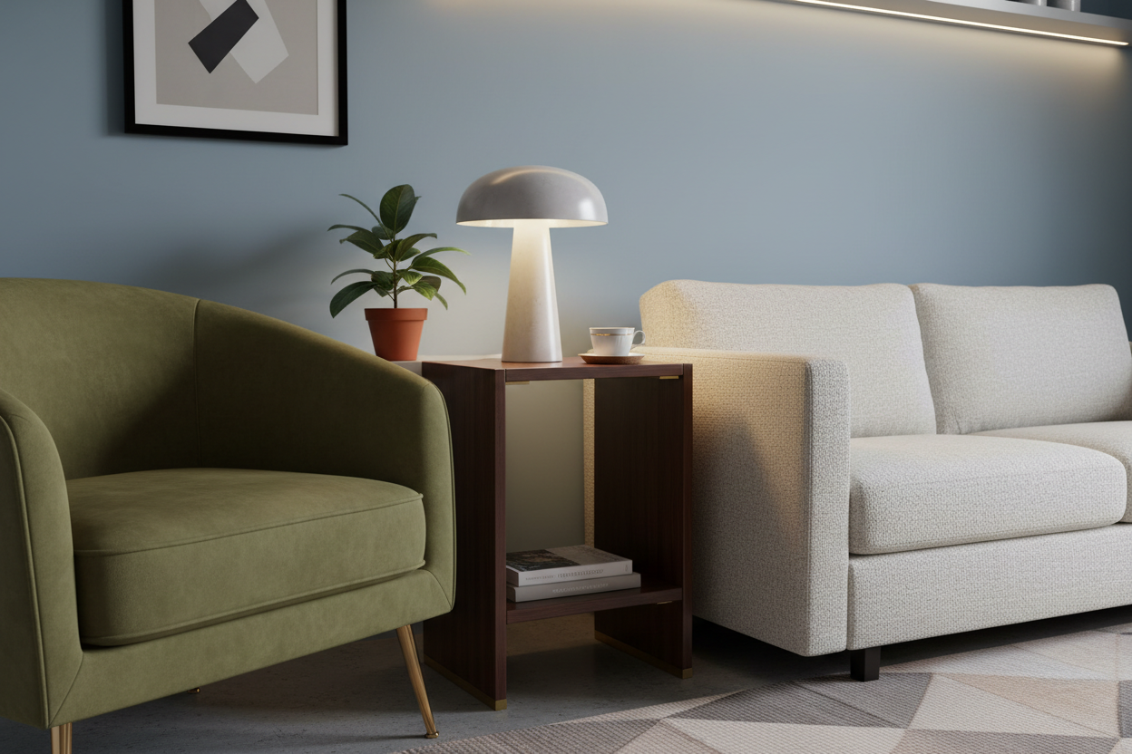 Finding the Perfect Narrow End Table When Space Is Tight (But Style Isn't)