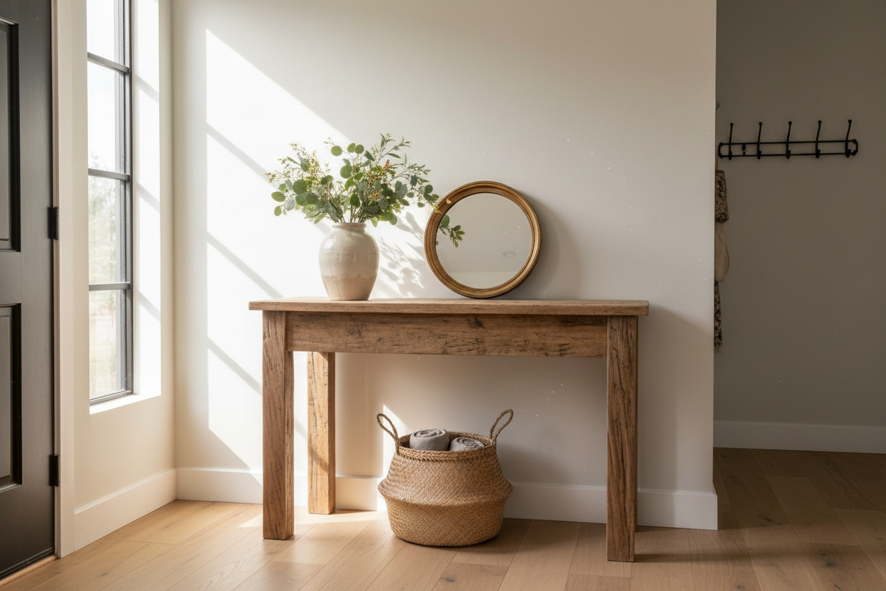First Impressions Matter: Finding the Perfect Rustic Entry Table for Your Home