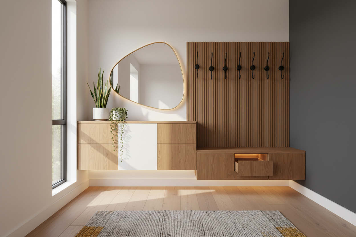 First Impressions: Transforming Your Hallway with Modern Entryway Cabinets