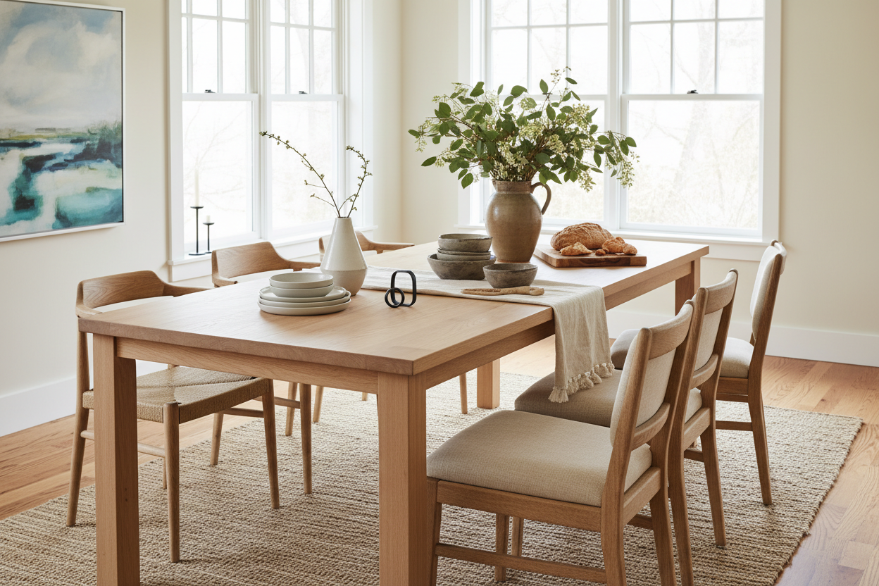 From Scandi to Farmhouse: Why Your Next Dining Table Should Be Light Wood