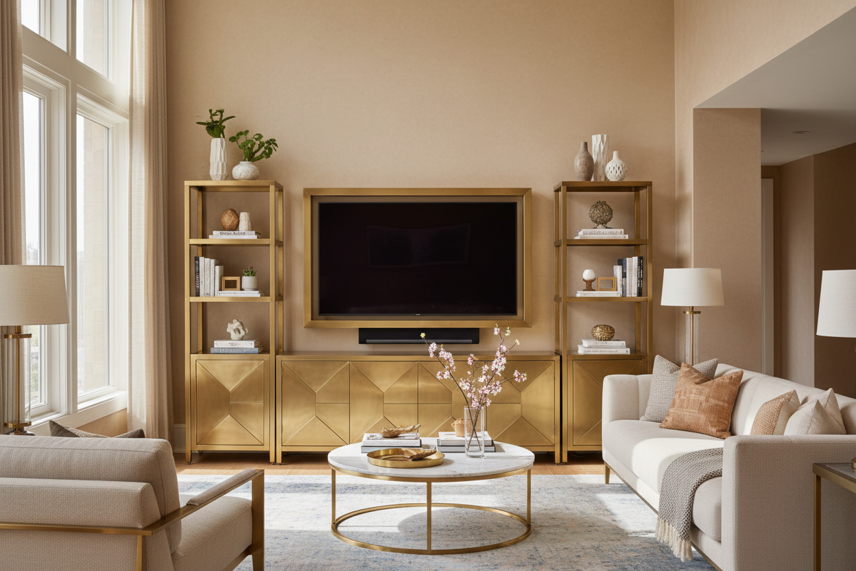 Brass Entertainment Center — Why It's Your Living Room's Secret Upgrade