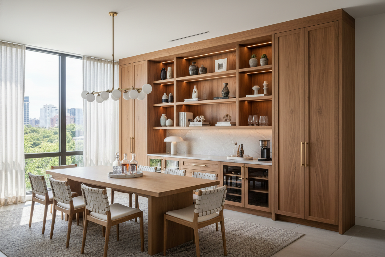 Kitchen Cabinets in Dining Room — What Actually Makes Them Work Beyond Just Storage