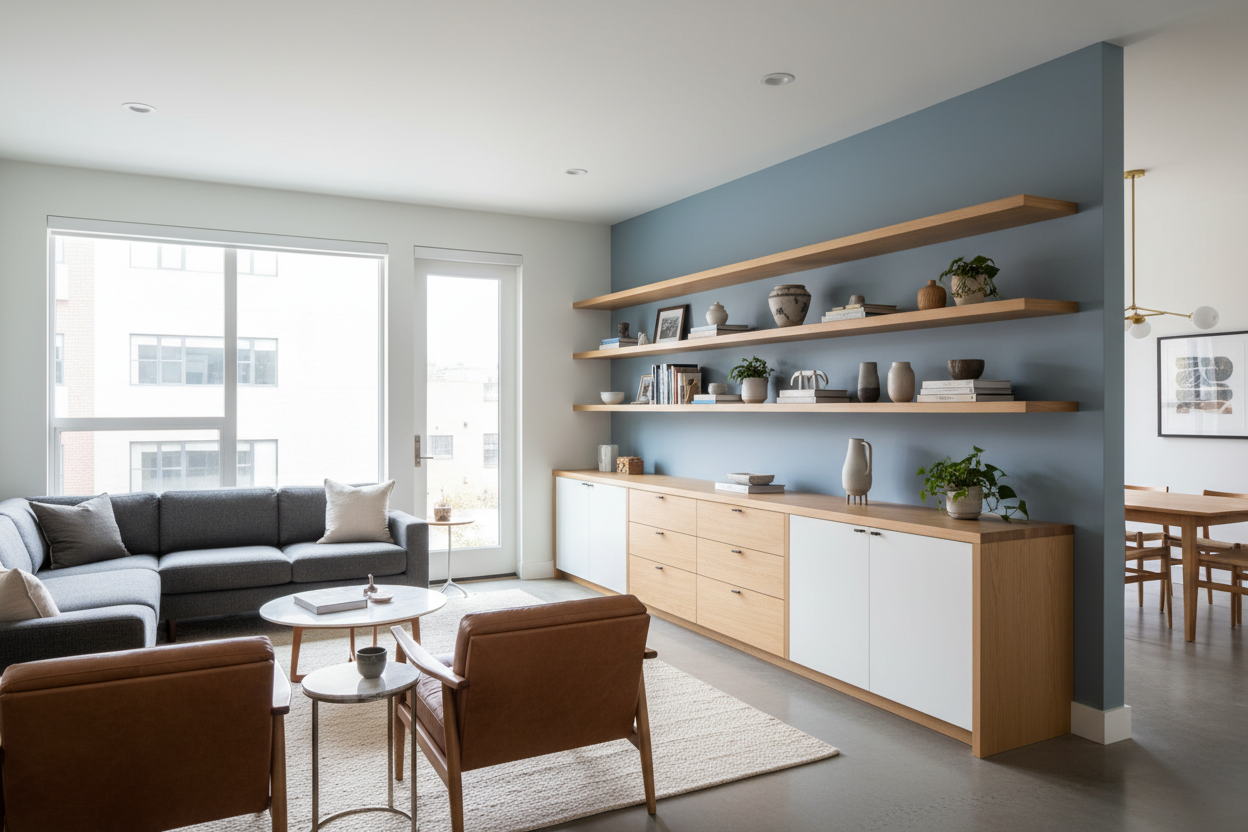 Why Half-Wall Built In Cabinets Are the Ultimate Layout Fix