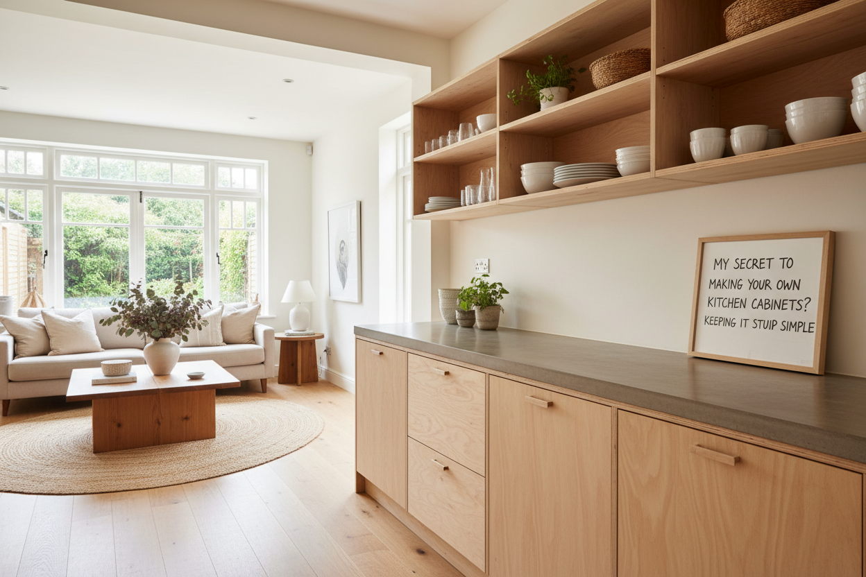 My Secret to Making Your Own Kitchen Cabinets? Keeping It Stupid Simple