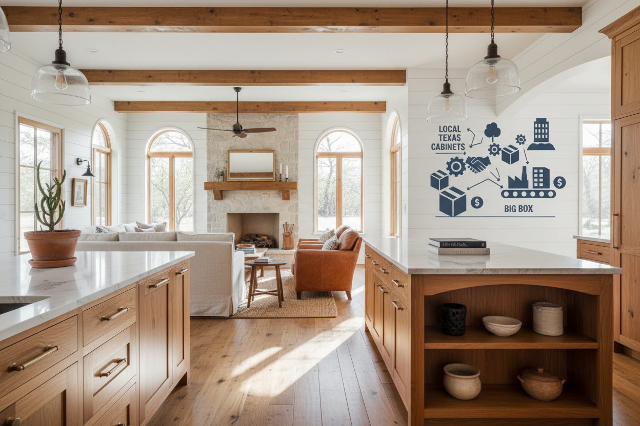 Local Texas Cabinets vs. Big Box: Where Your Money Actually Goes