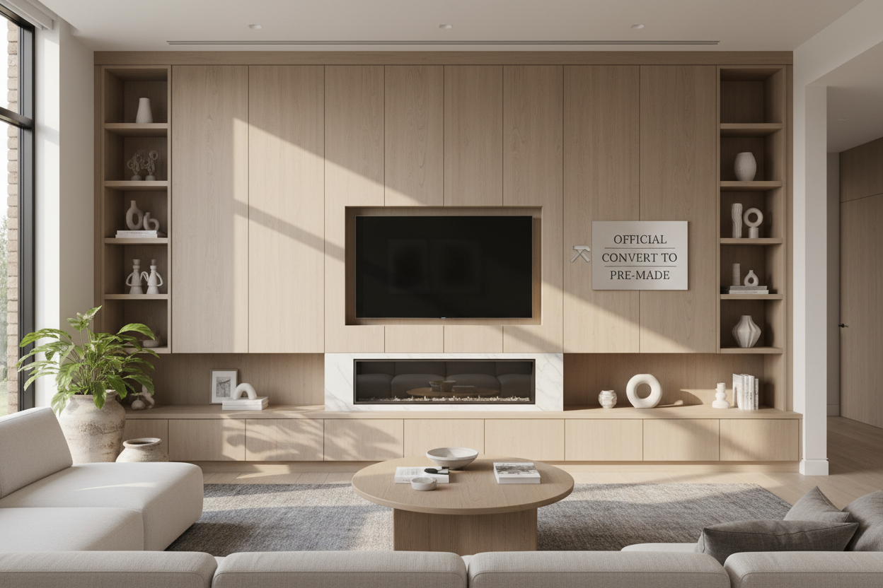 I'm Officially a Convert to Pre Made Built In Cabinets