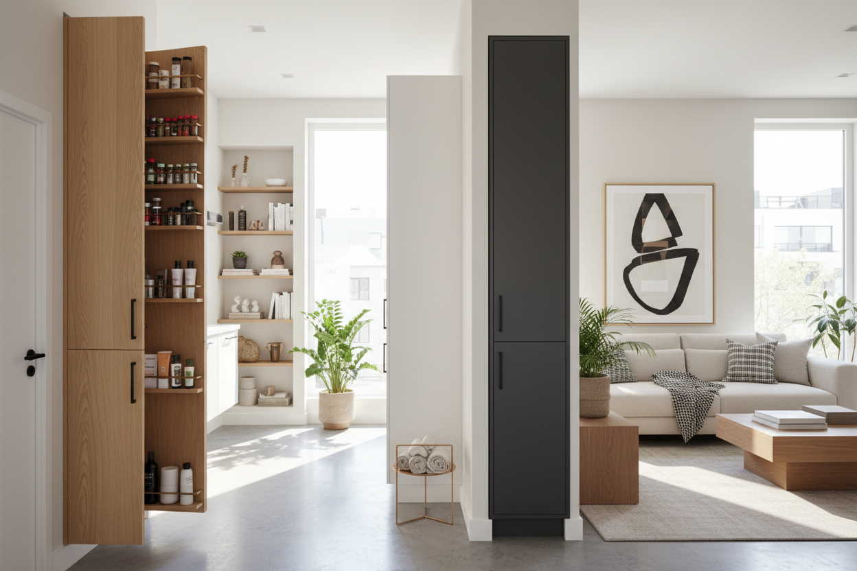 I'm Weirdly Obsessed With Narrow Cabinets for Awkward Gaps