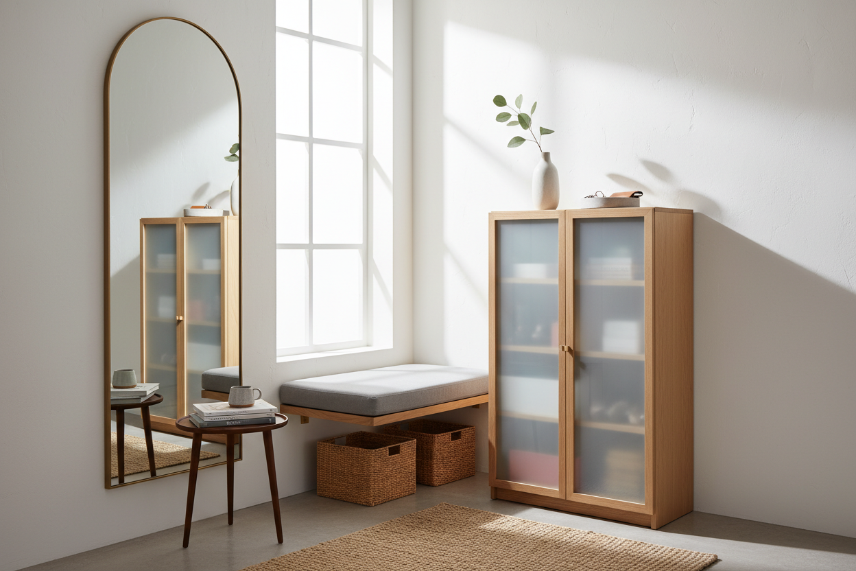 I Swapped My Console Table for a Narrow Storage Cabinet