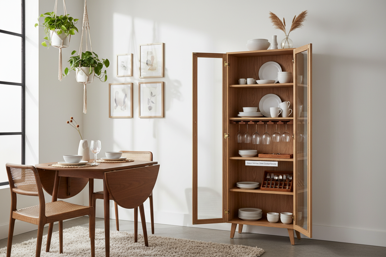 Does a Shallow China Cabinet Actually Hold Enough Dishes?
