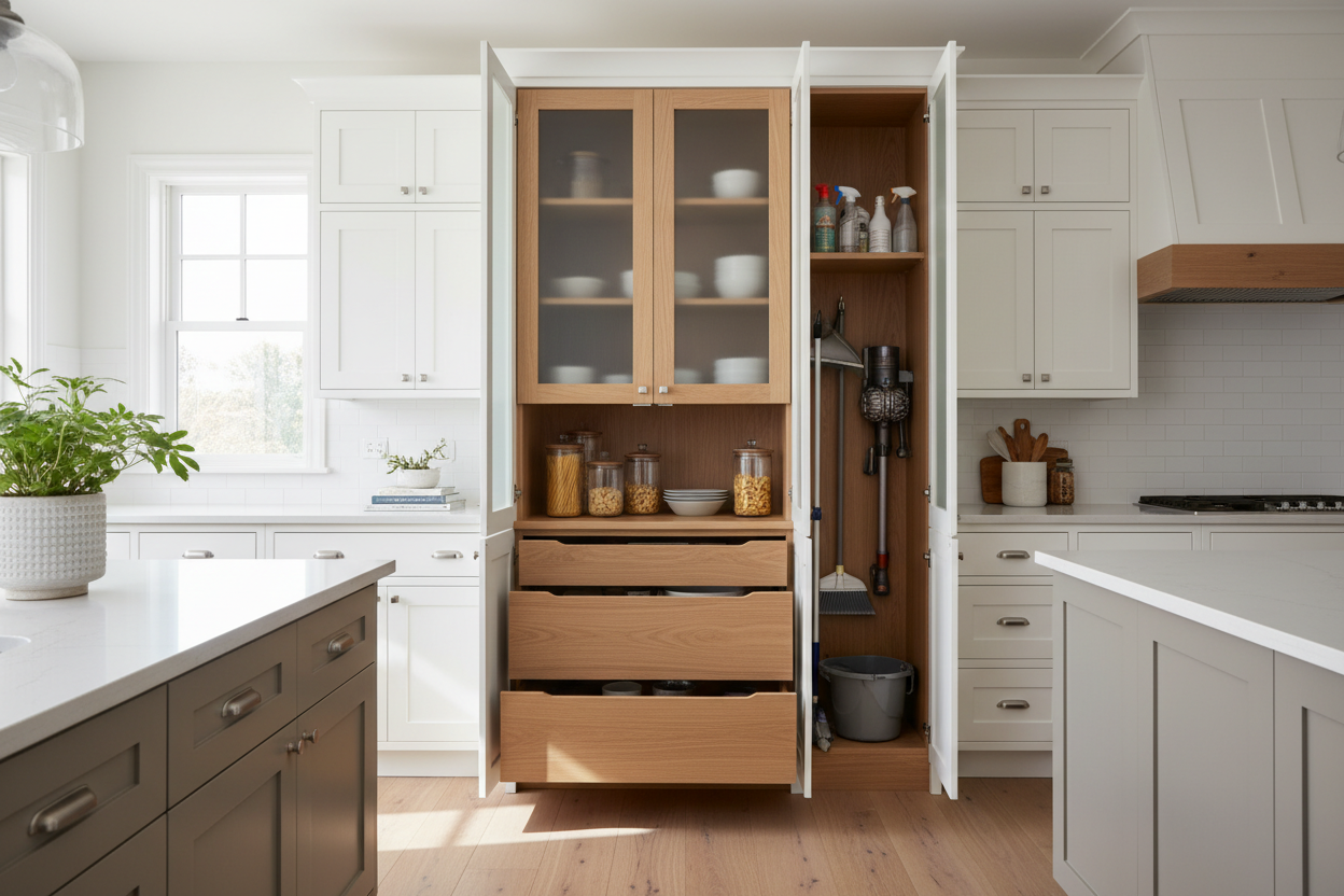 Can a Pantry Utility Cabinet Actually Replace a Broom Closet?