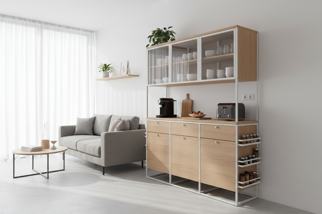 I Finally Found a Hutch for Kitchen Storage That Doesn't Look Dated