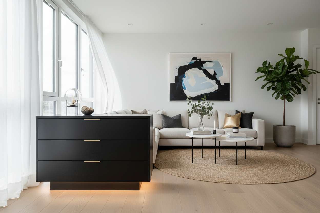 My 'Floaty' Room Needed a Living Spaces Black Dresser