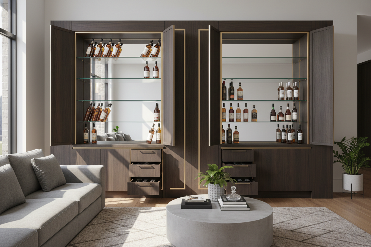 Why Most Whiskey Cabinets Fail at Holding Tall Scotch Bottles