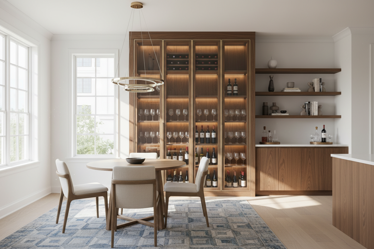 Stop Hiding Your Bottles. Try a Wine Cabinet With Glass Doors.
