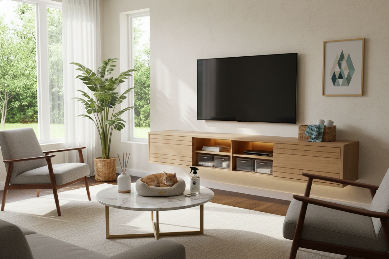 Confessions of a Neat Freak: Why You Need a Wall Hang TV Cabinet