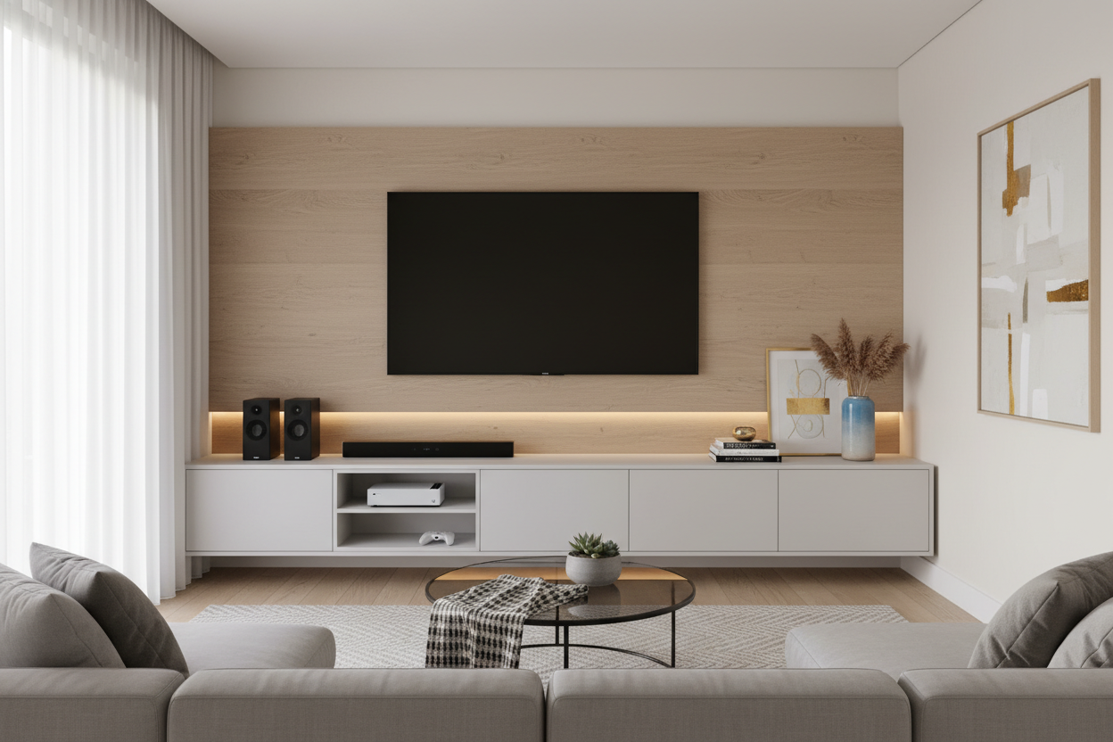 What Actually Belongs on an Entertainment Center for Mounted TV?