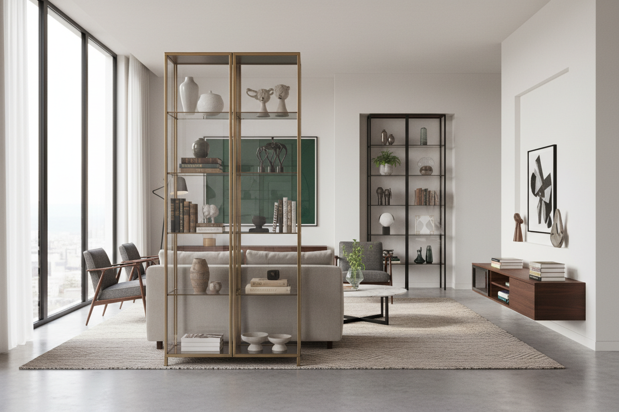 Are Glass Case Displays Coming Back in Style for Living Rooms?