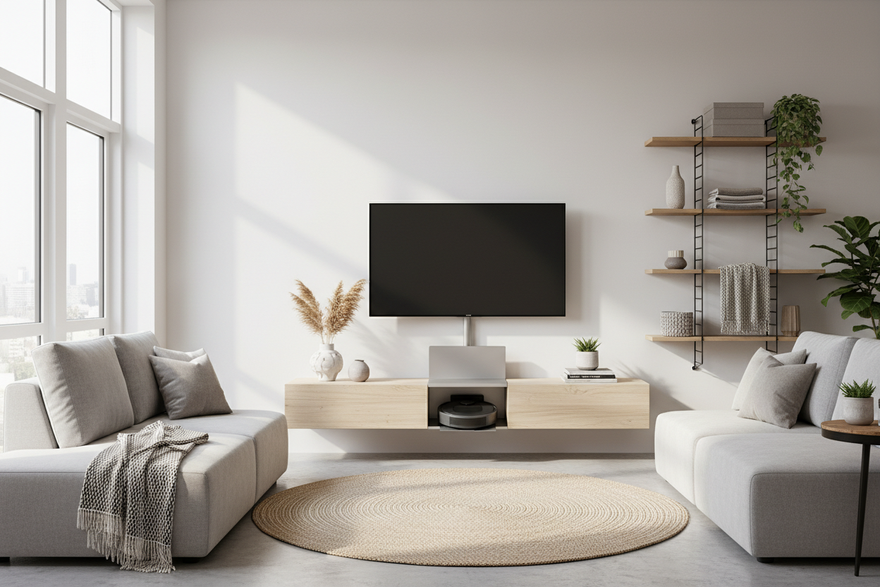 Your Robot Vacuum Needs a Wall Mount for TV Stand