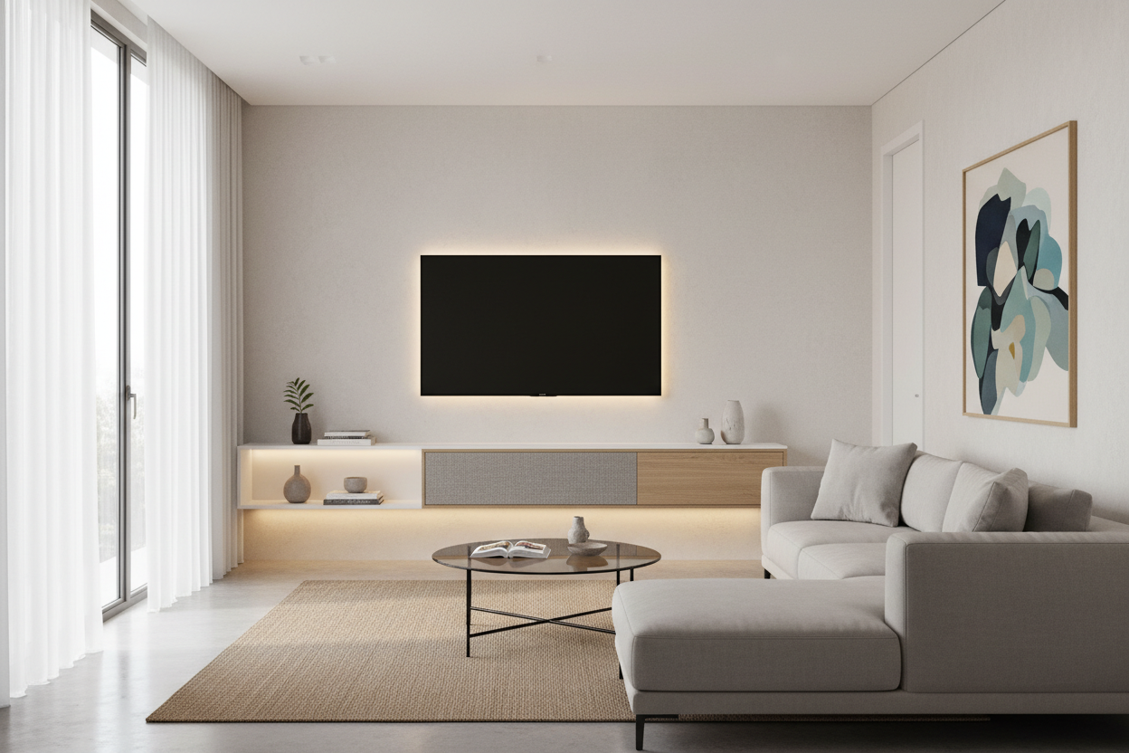 Is a Modern TV Stand Wall Mounted Actually Worth the Hassle?