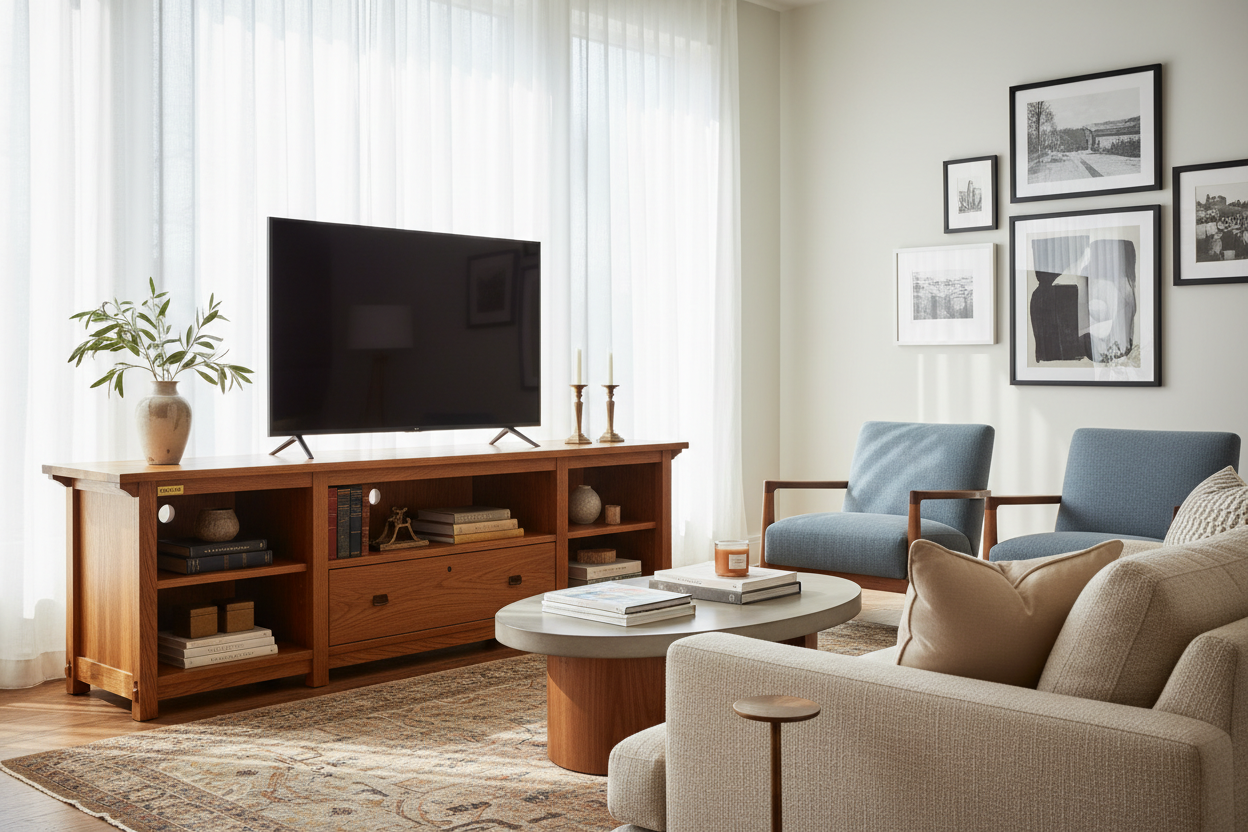 I Replaced 4 Cheap Stands Before Buying a Stickley TV Cabinet