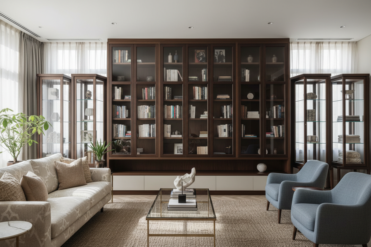 I'm So Over Open Shelving: Bring on the Enclosed Glass Shelves