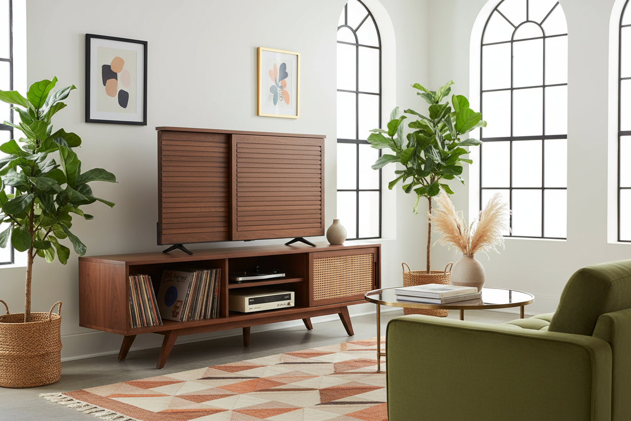 How Retro TV Stands Actually Fix the 'Ugly Tech' Problem