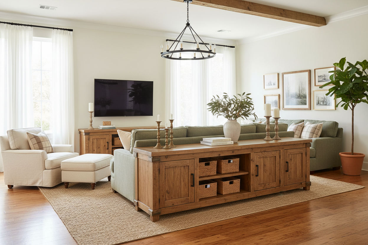 Why a Farmhouse TV Stand Solid Wood Is Worth the Heavy Lifting