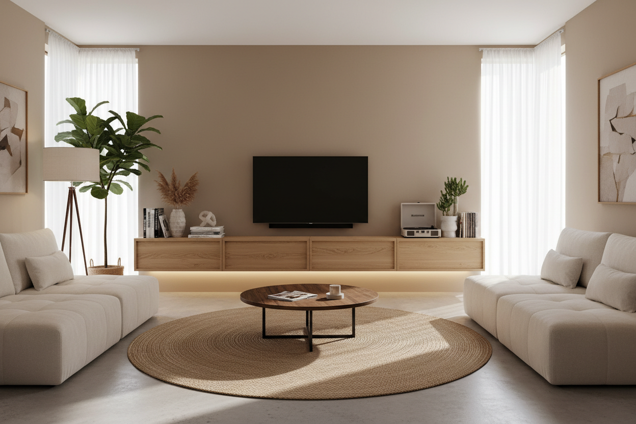 I Hated My Blank TV Wall Until I Tried These Wooden TV Stand Ideas