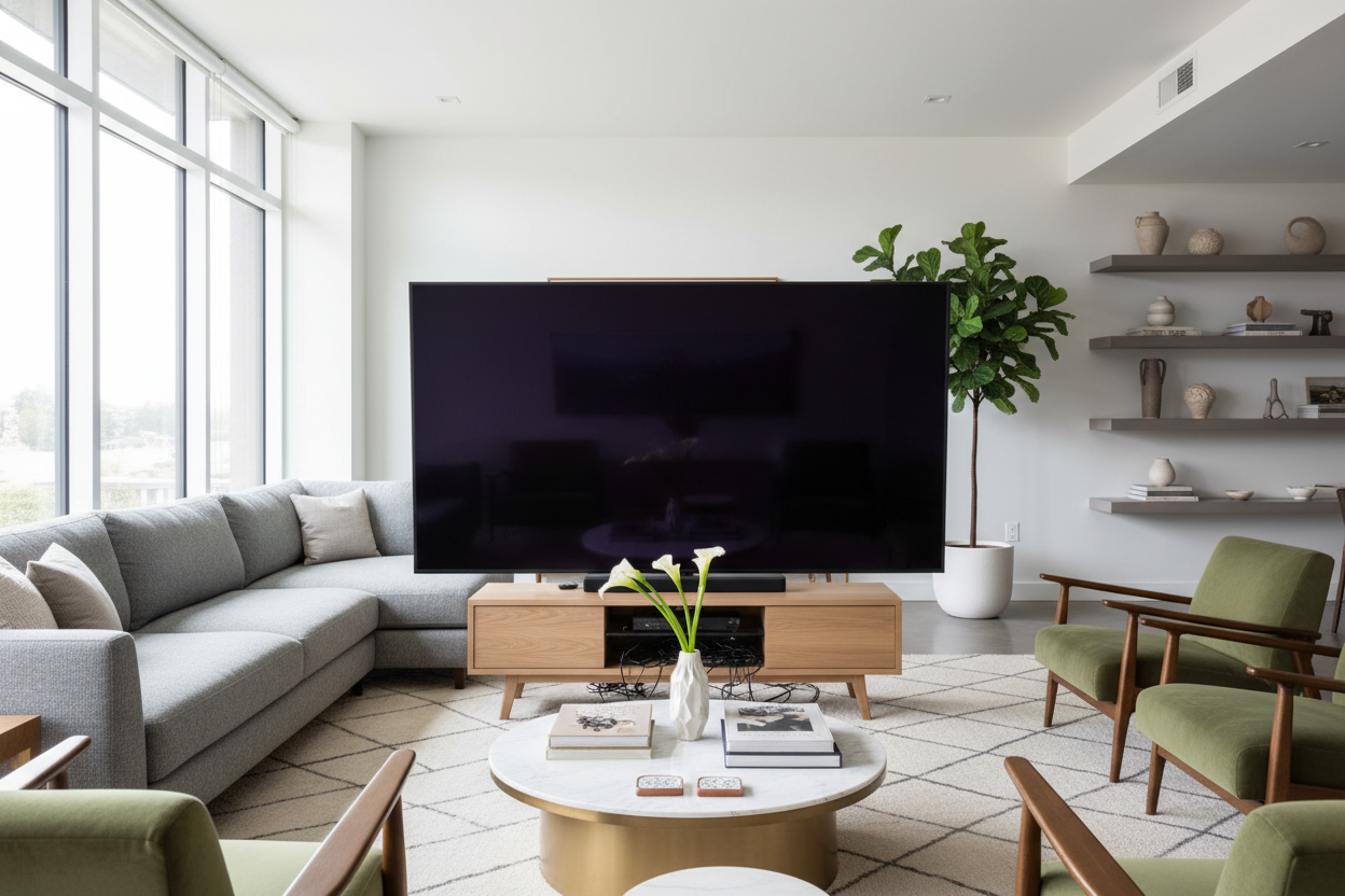 Your Living Room TV Stand Is Probably Too Small