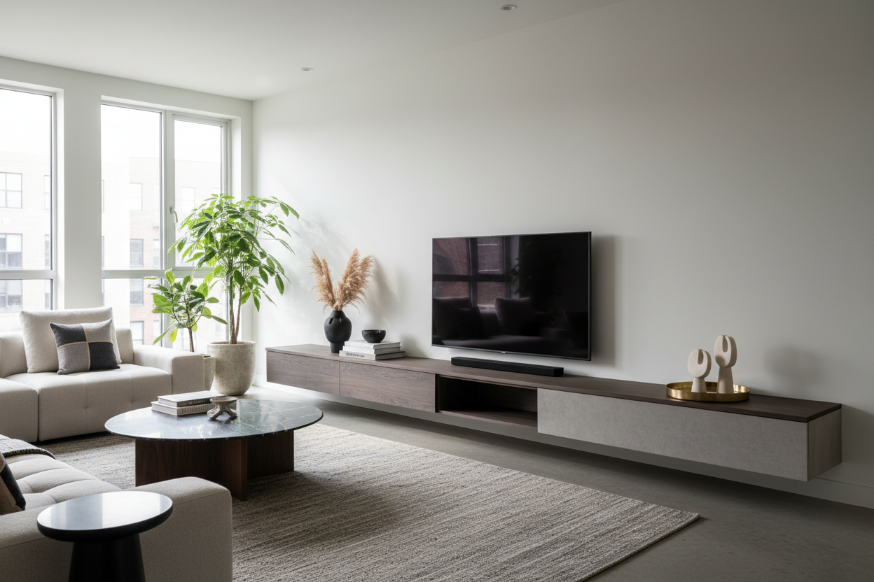 Why I Unmounted My TV for a Sleek Living Room Modern TV Stand