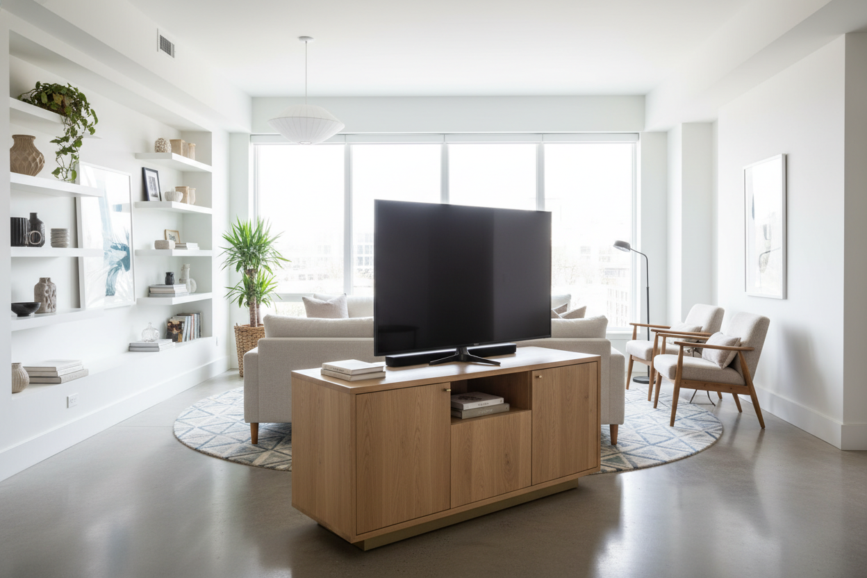 Why I Finally Tried a Middle Room TV Stand (And Fixed My Layout)
