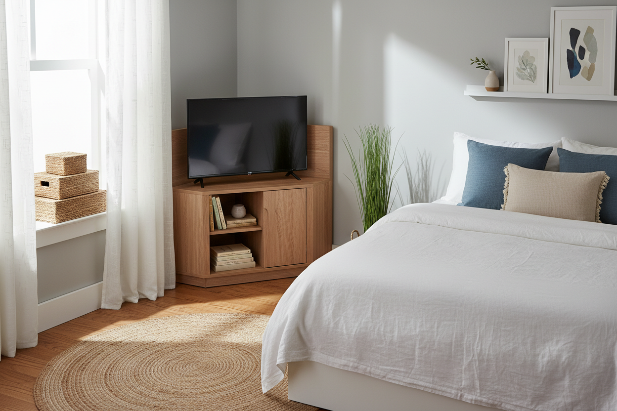 How a Small TV Stand for Bedroom Corners Saved My Cramped Room