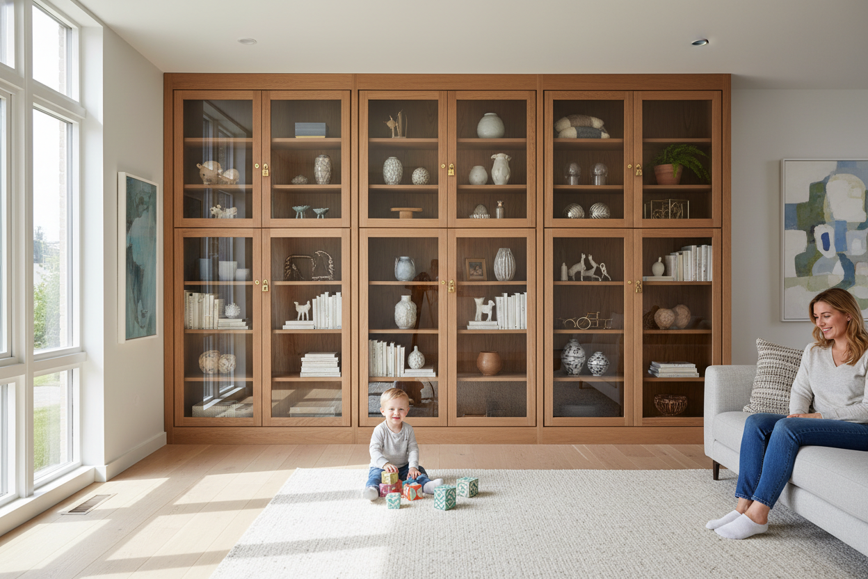 How a Bookcase With Glass Doors and Lock Saved My Fragile Decor