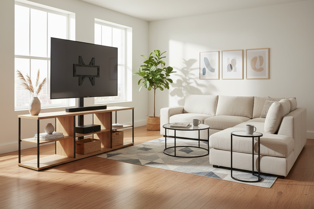 I Skipped the Drill and Bought a 75 Inch TV Stand With Mount