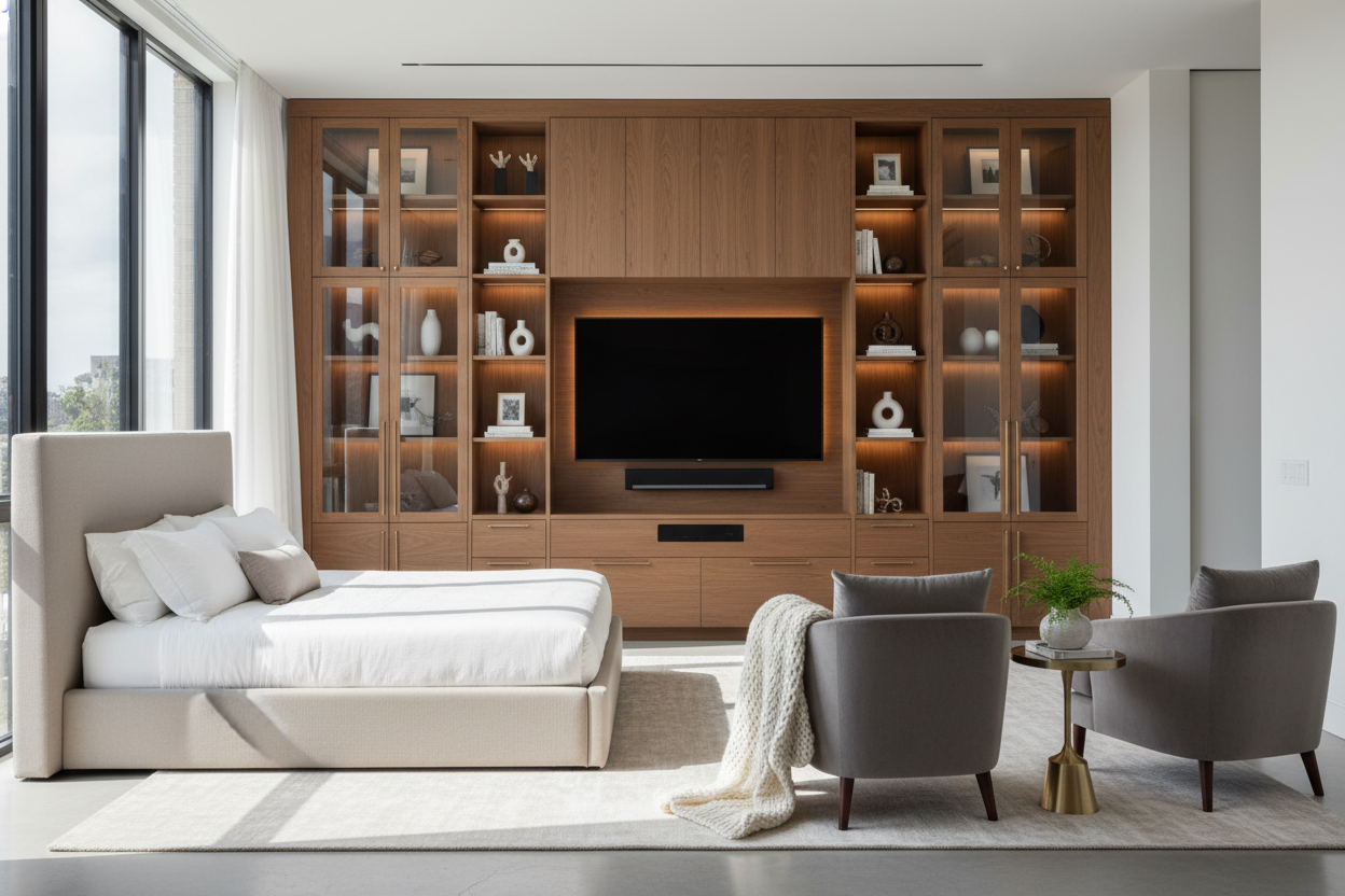 Why Your High Bed Needs an Entertainment Unit Tall Enough to Match