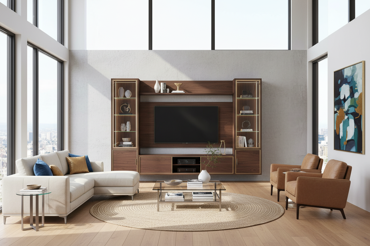 Does a 4 Piece Entertainment Center for 75 Inch TV Look Tacky?