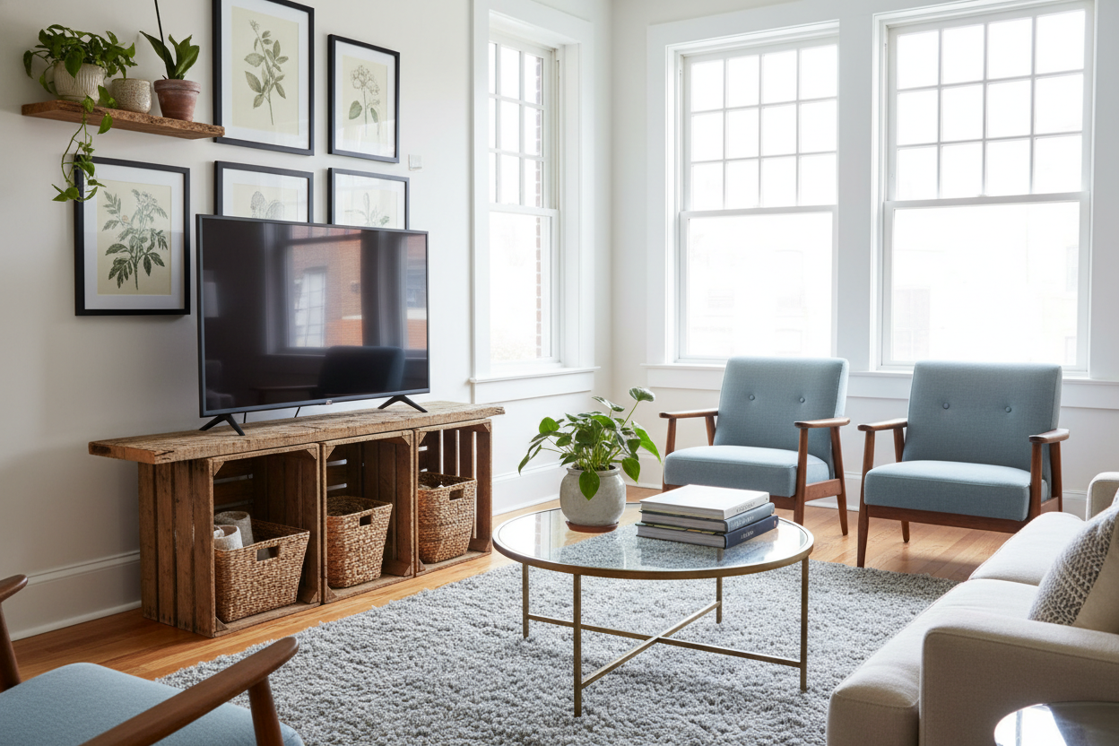 How a Temporary TV Stand Saved Me From a $500 Decor Mistake