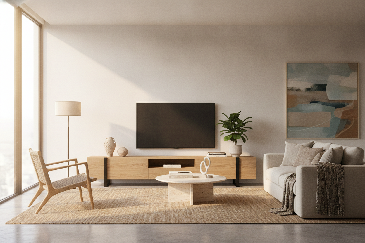 Does a TV Modern Stand Have to Feel So Cold?