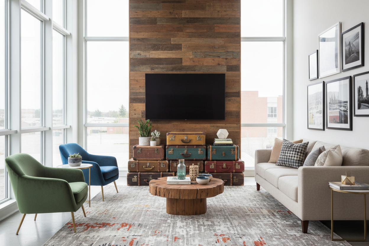 How a Quirky TV Stand Made My Giant Flat Screen Look Intentional