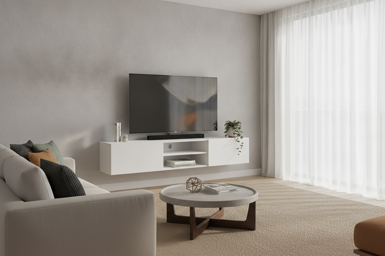 Does the Oglethorpe Floating TV Stand Actually Hold 60 Inches?