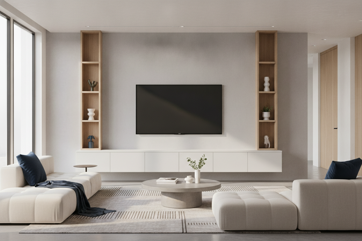 Why I Ditched Open Shelves for Floating Cabinets Under TV